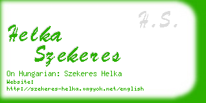 helka szekeres business card